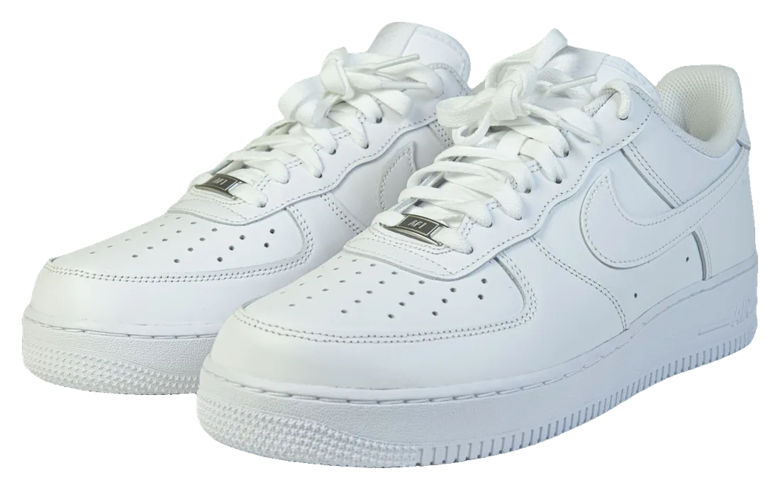 Nike Air Force 1 '07 GS 'Triple White' — לבן מלא